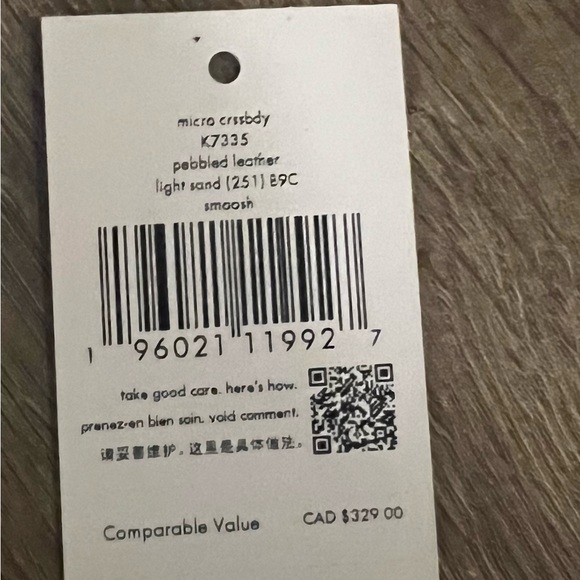 Kate Spade baby smoosh micro crossbody light sand - Picture 6 of 8